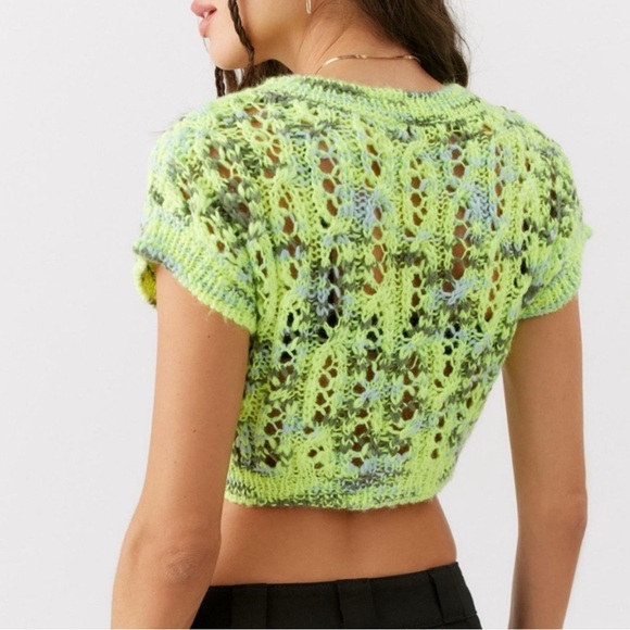 Urban Outfitters Bright Crocheted Concert Cardigan - Size Large - Picture 3 of 13